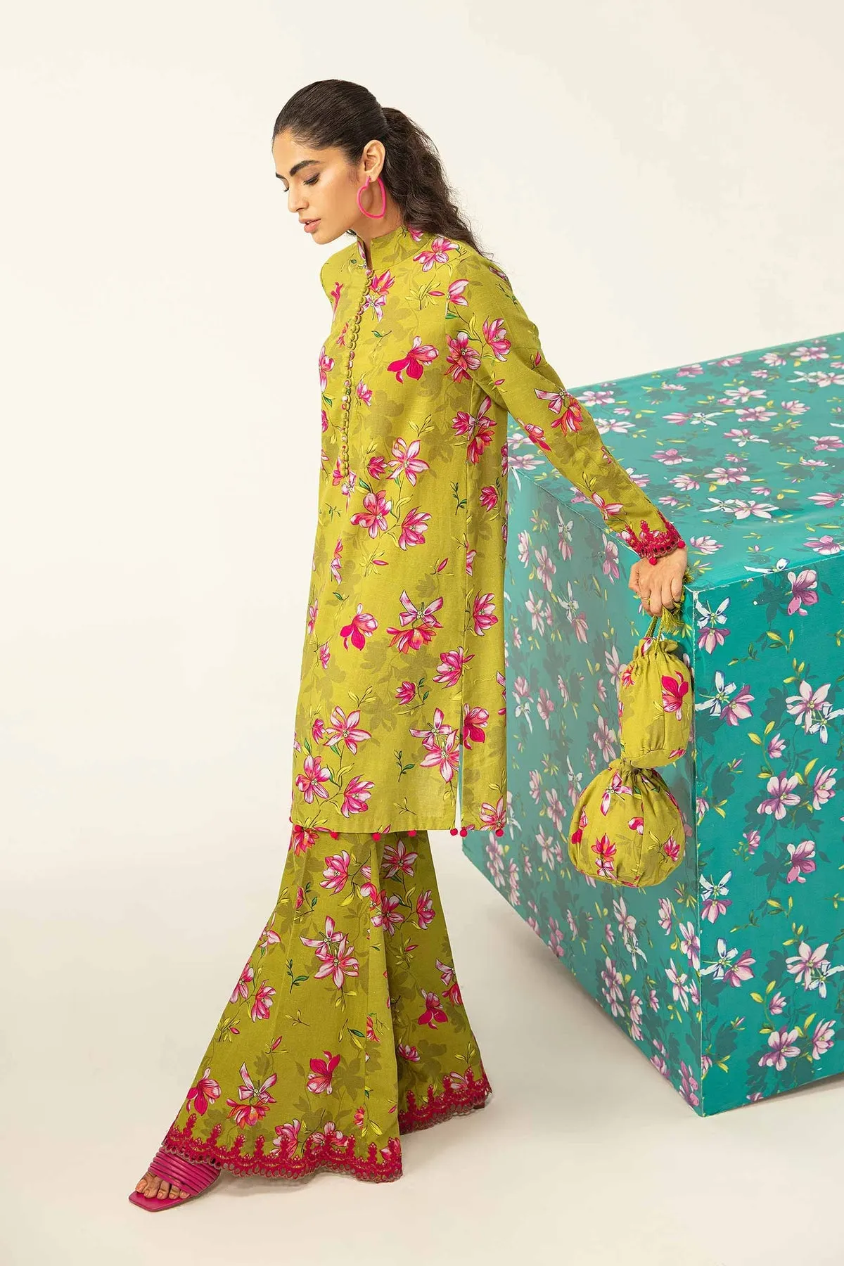 M.Basics by Maria.B Unstitched Embroidered Khaddar 2Pc Suit MB-US23-207-B