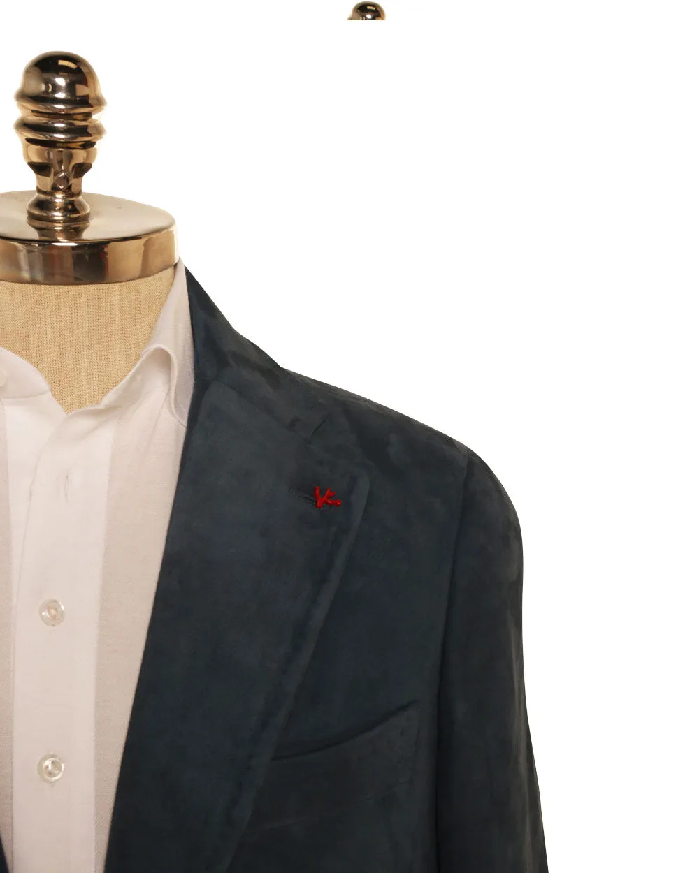 Medium Blue Suede Sportcoat