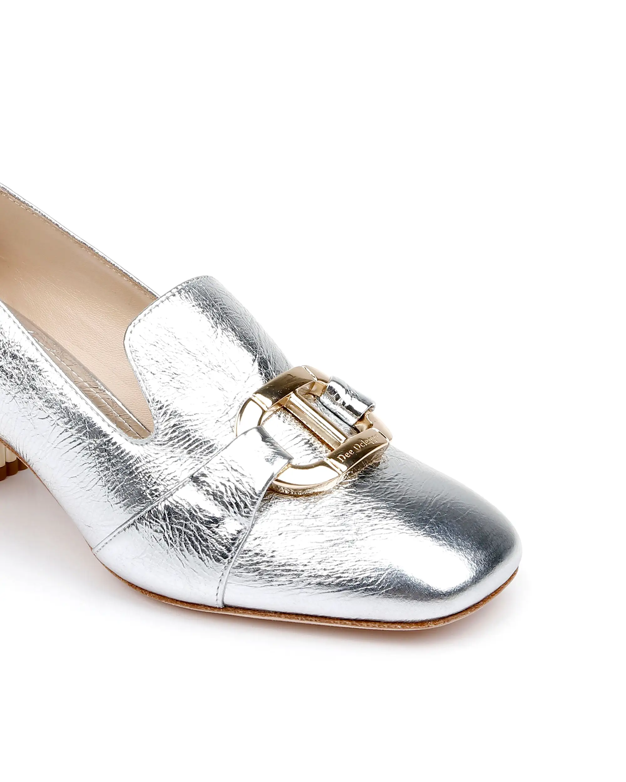 Michelle - Silver Metallic Leather