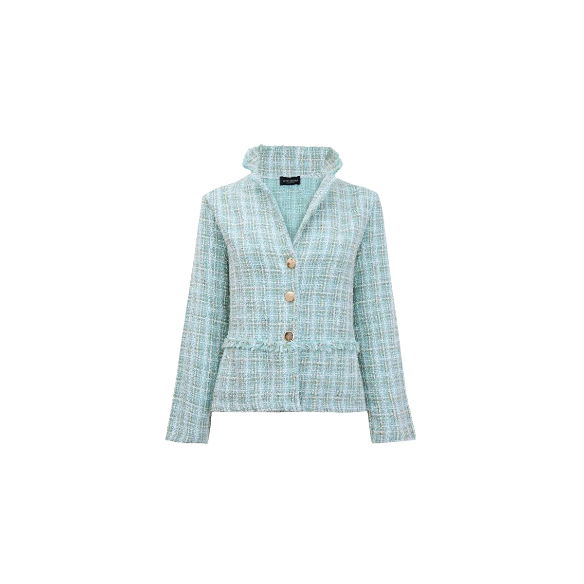 Mint Italian Tweed Unstructured Jacket