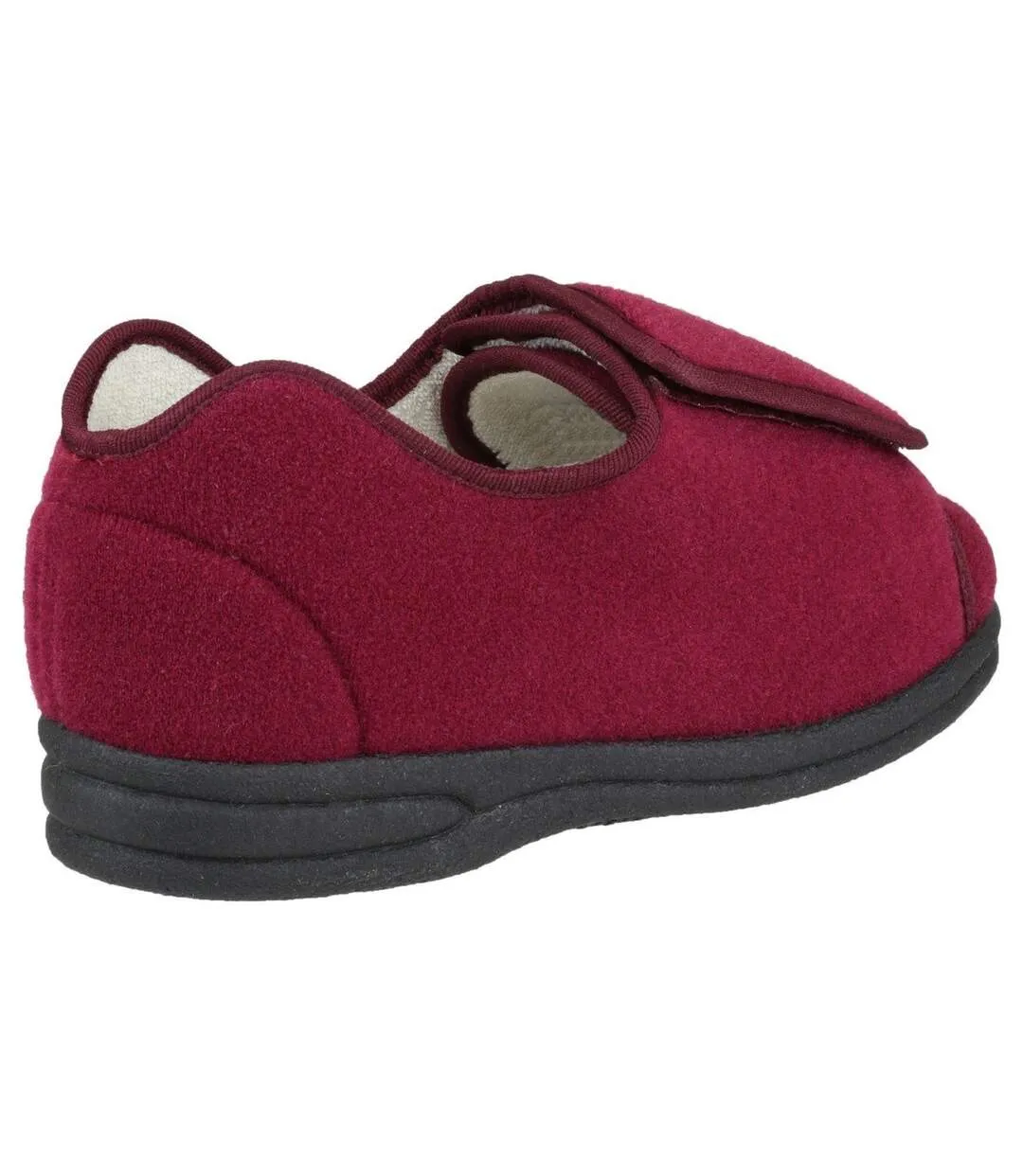 Mirak Fife Touch Fastening Ladies Slipper / Classic Womens Slippers (Wine) - UTFS1196