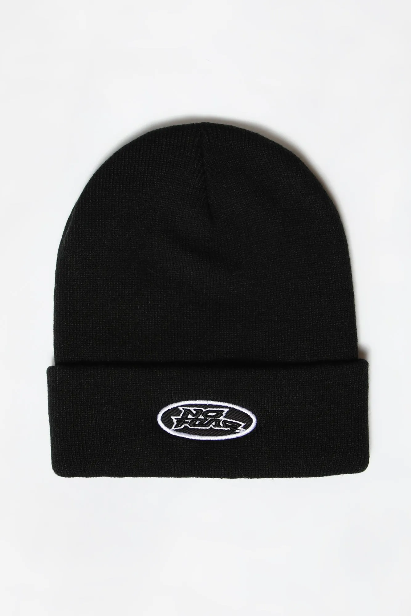 No Fear Mens Patch Logo Beanie