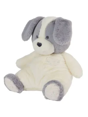 Oh So Snuggly Grey & White Newborn Toy Plush Puppy Dog