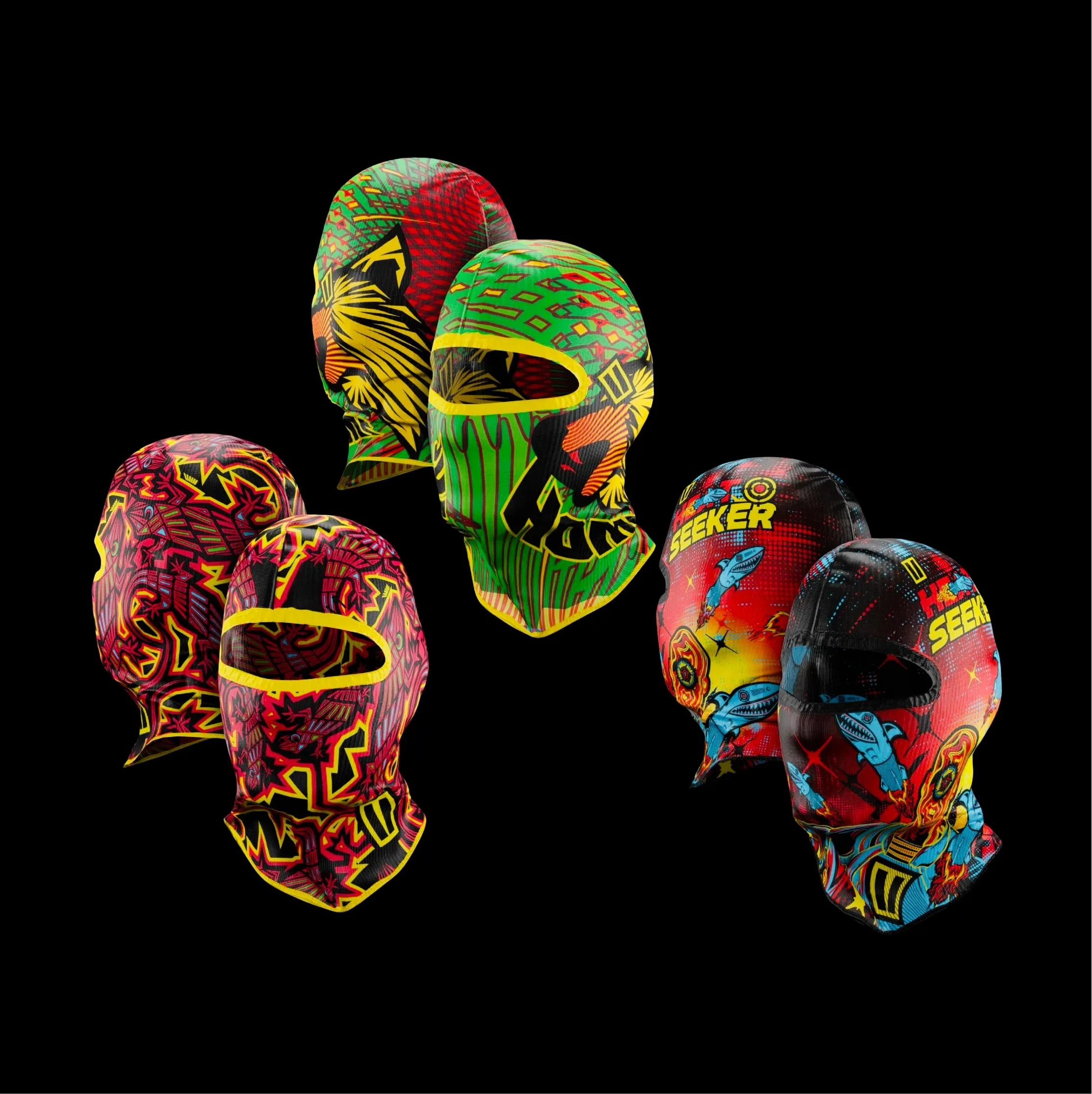 Pack of 3 Balaclavas (Chameleon + Howl + Heatseeker)