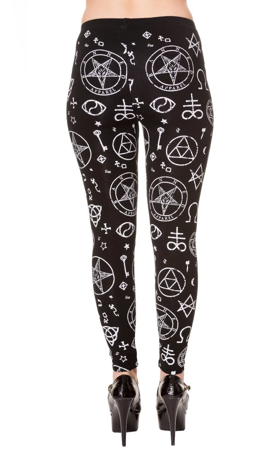 Pentagram Black Leggings