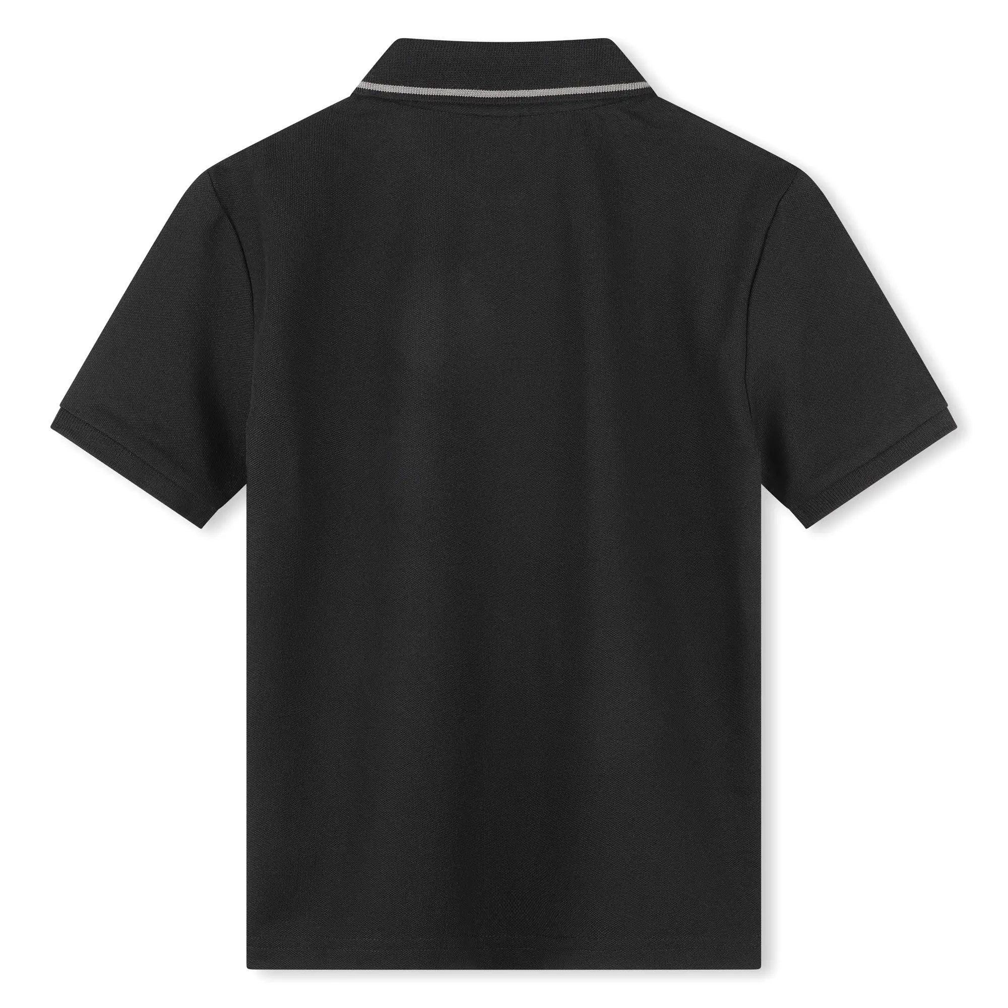 Playera Polo para nios y adolescentes negra Boss