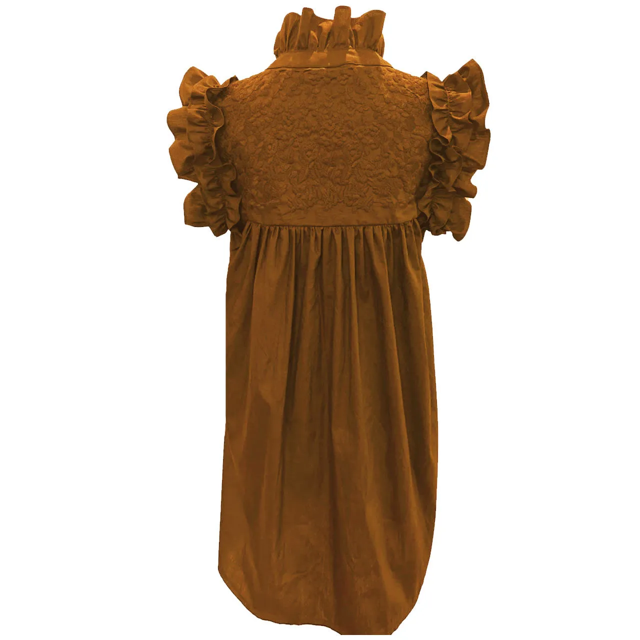 PRE-ORDER: Double Burnt Orange Hummingbird Dress (early August ship date)