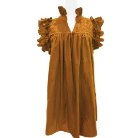 PRE-ORDER: Double Burnt Orange Hummingbird Dress (early August ship date)