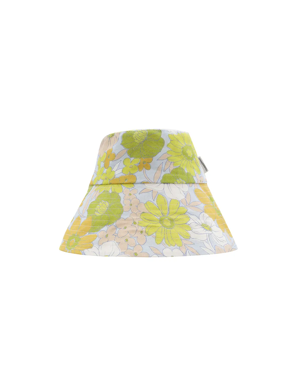 Printed Long Brim Bucket Hat