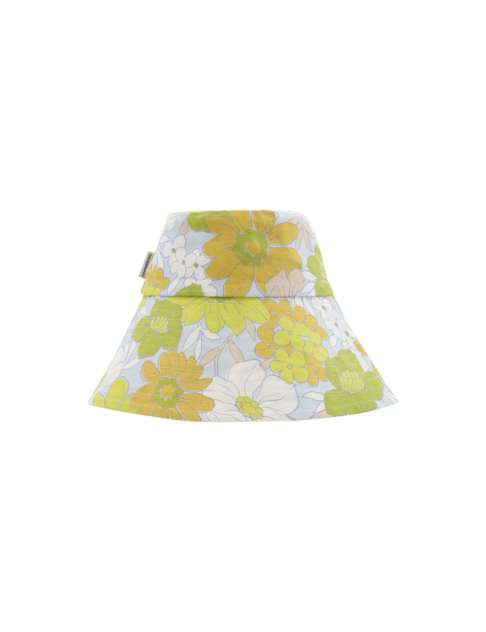 Printed Long Brim Bucket Hat