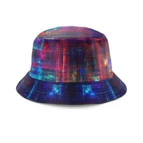 Psychedelic Matrix Rainbow Bucket Hat