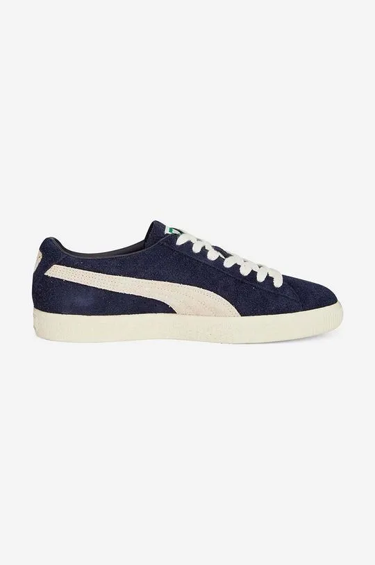 Puma suede sandals VTG Hairy men's navy blue color