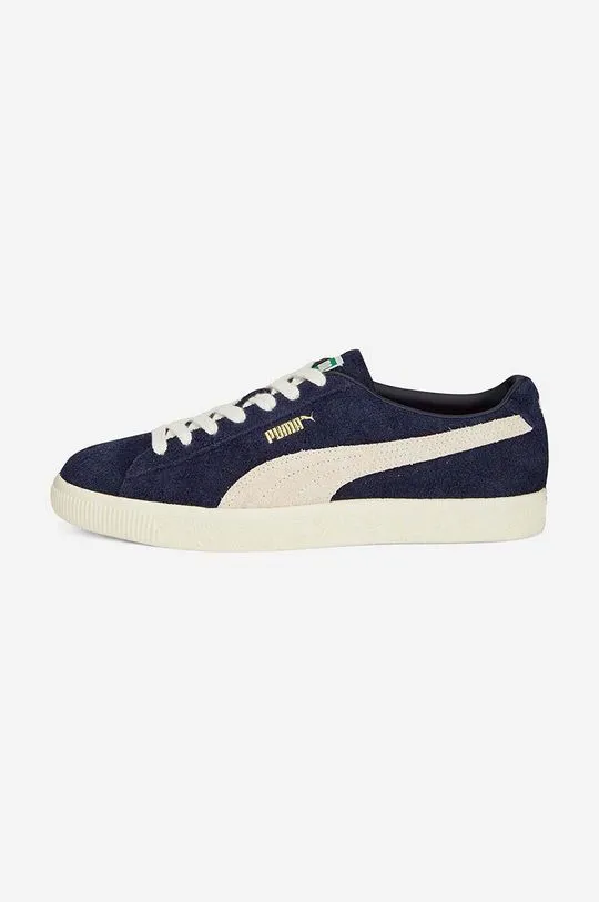 Puma suede sandals VTG Hairy men's navy blue color