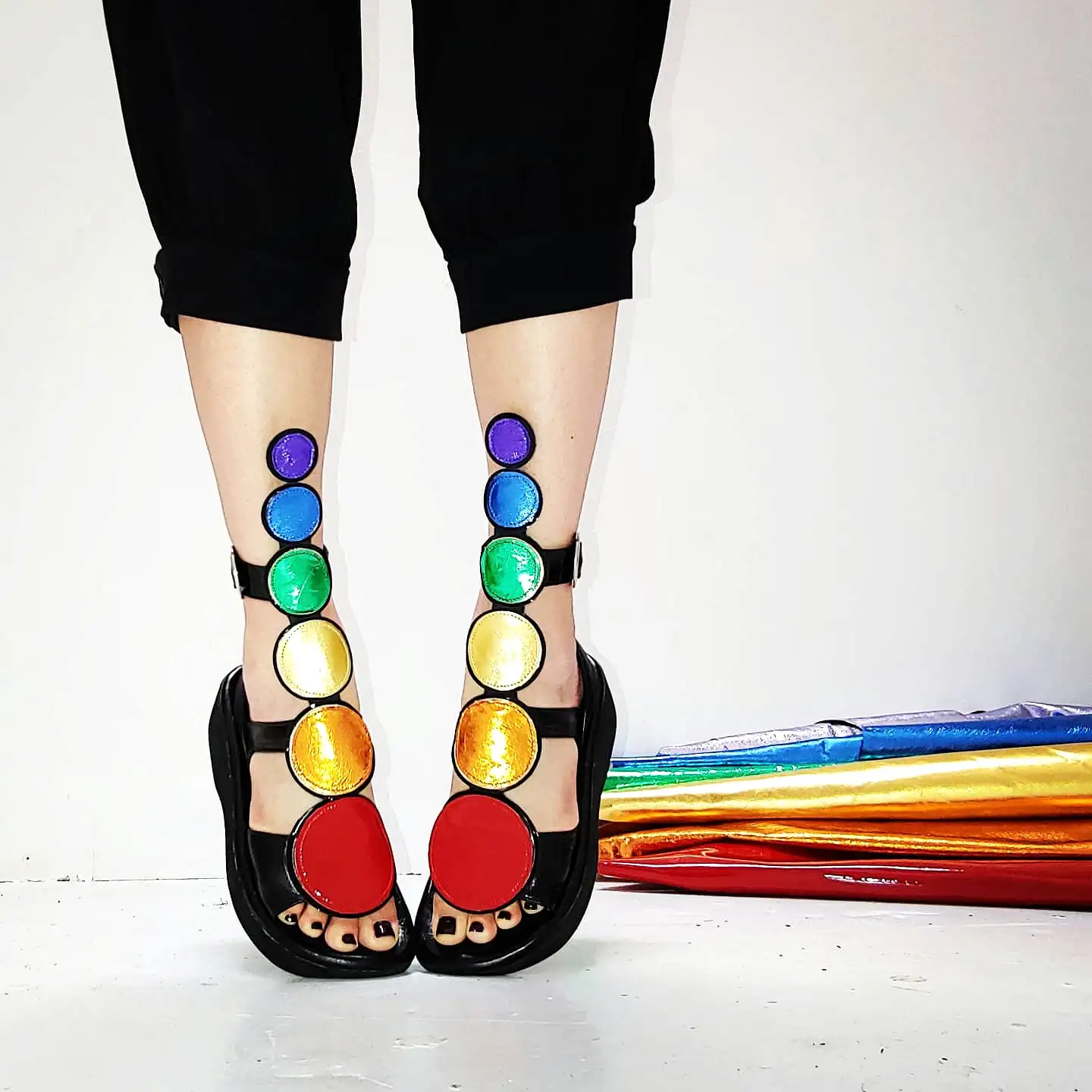 Rainbow BARBARELLA Gladiator Sandals