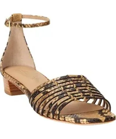 Ralph Lauren Women's Fionna Faux Snakeskin Sandals