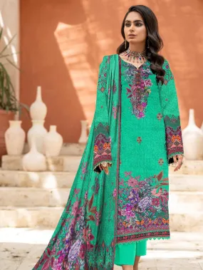 Rashk e Qamar Digital Printed Unique Linen Unstitched 3Pc Suit D-06