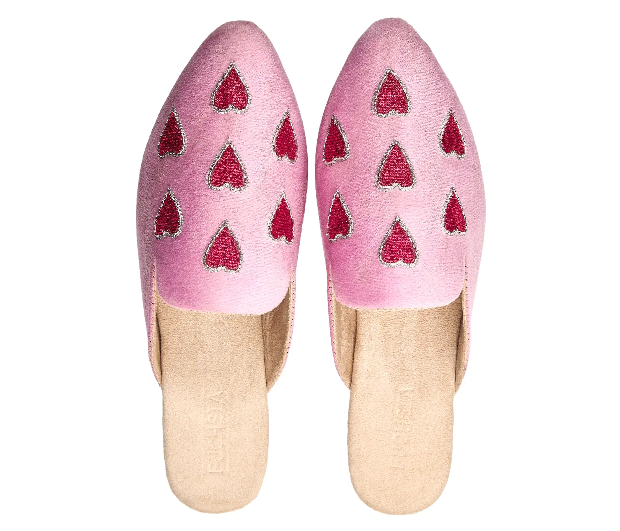 Red Heart Mules - Pink