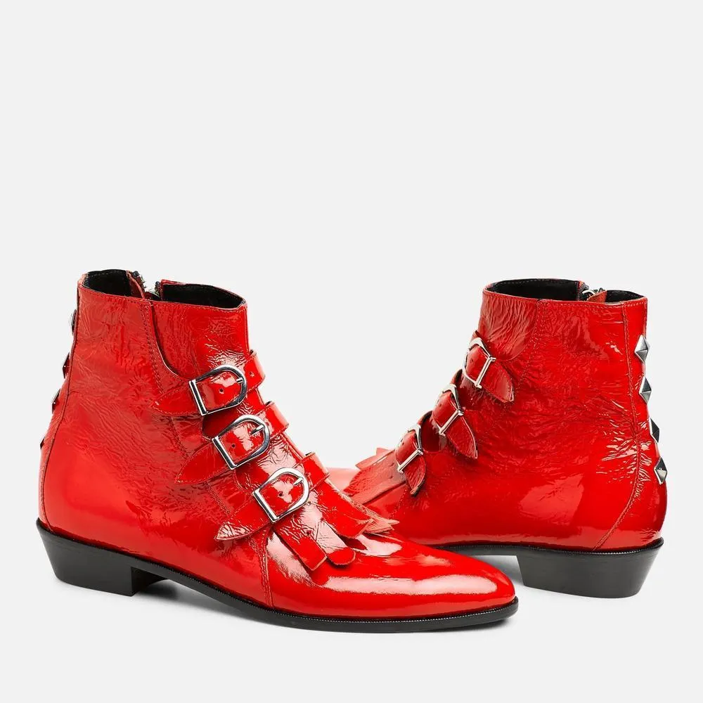 RED PATENT JETT CLASSIC