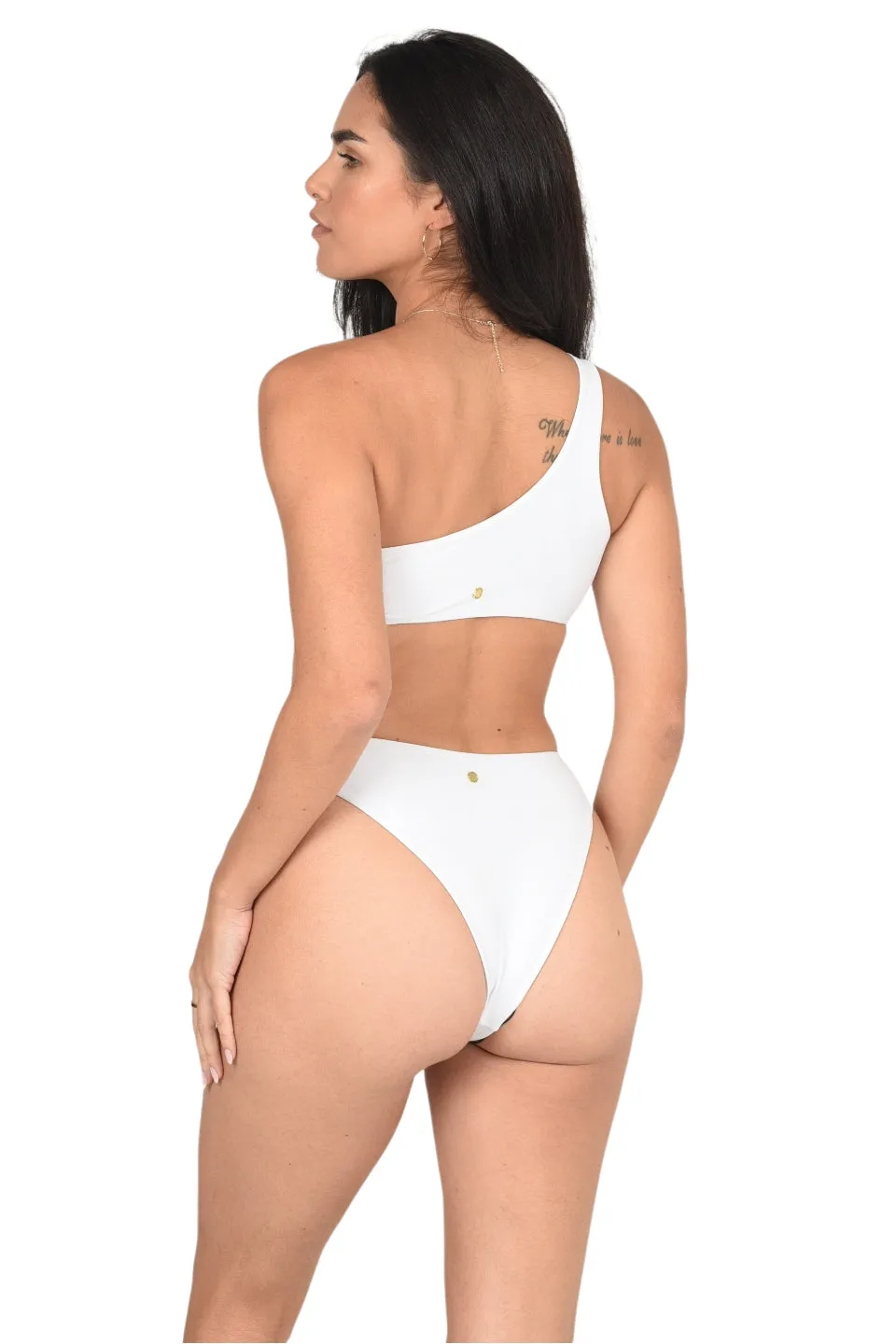 Sahara Bikini Bottom in Pearl White