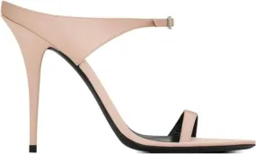 Saint Laurent Dive 110mm leather sandals Neutrals