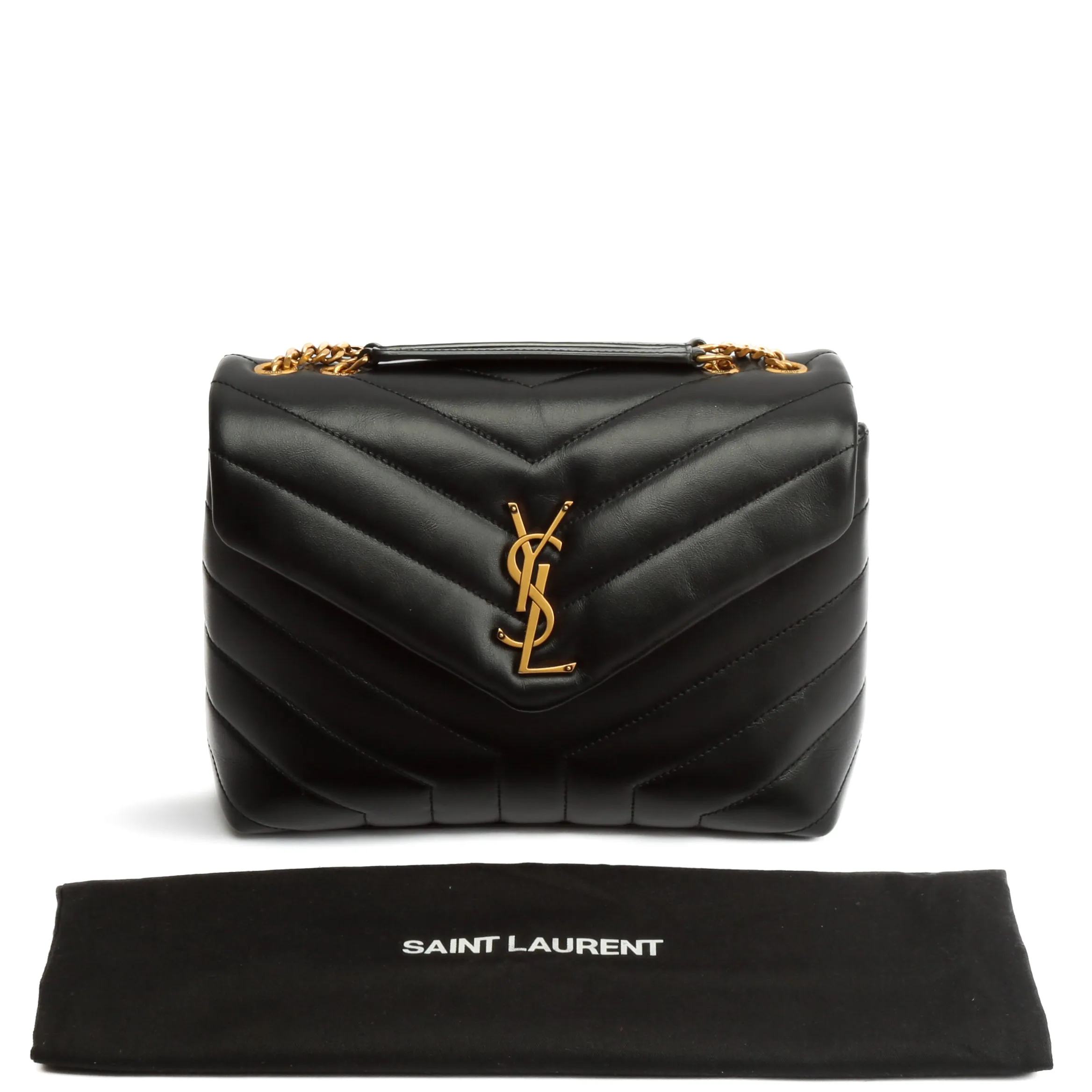 SAINT LAURENT Small LouLou Bag- Black