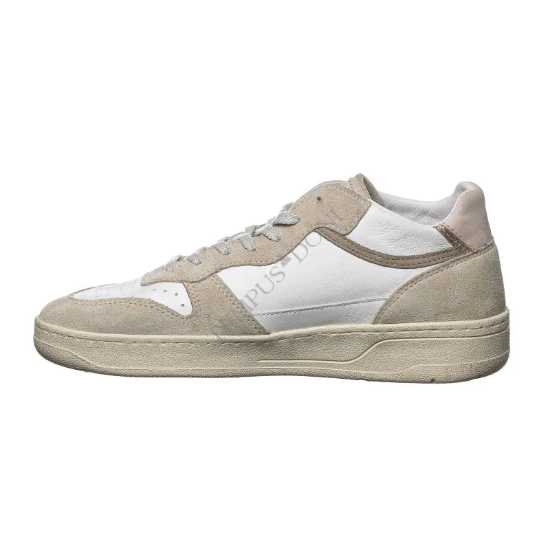 Scarpe D.A.T.E. - COURT 2.0 MID POP WHITE-BEIGE DONNA - D.A.T.E. - Tempus Doni