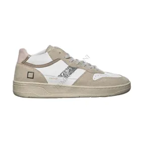 Scarpe D.A.T.E. - COURT 2.0 MID POP WHITE-BEIGE DONNA - D.A.T.E. - Tempus Doni