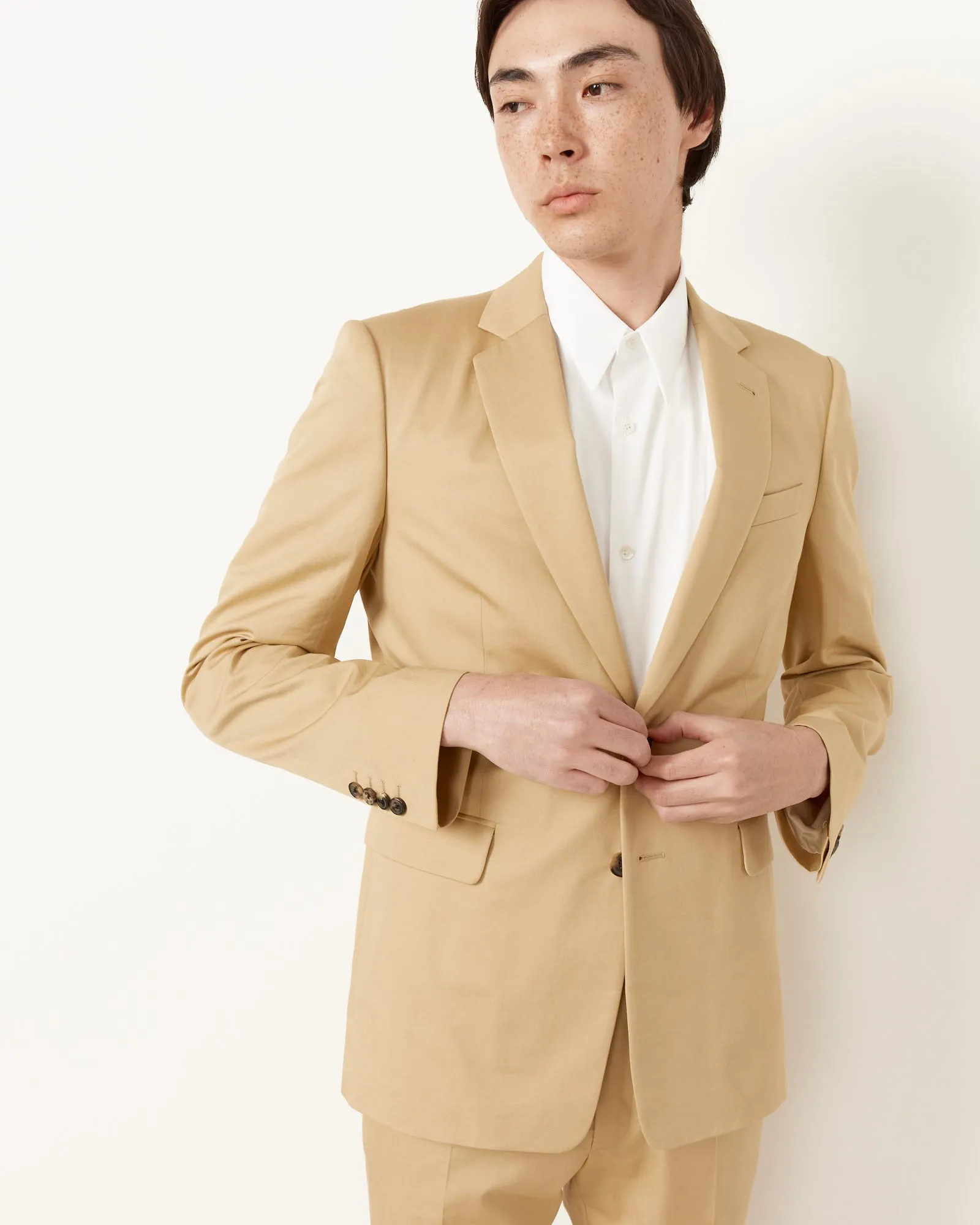 Slim Fit Suit in Beige