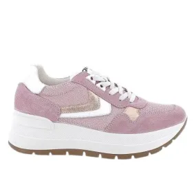 SNEAKERS IGI&CO DONNA SCAMOSCIATO/TESSUTO GLITTER ROSA CHIFFON 5663533