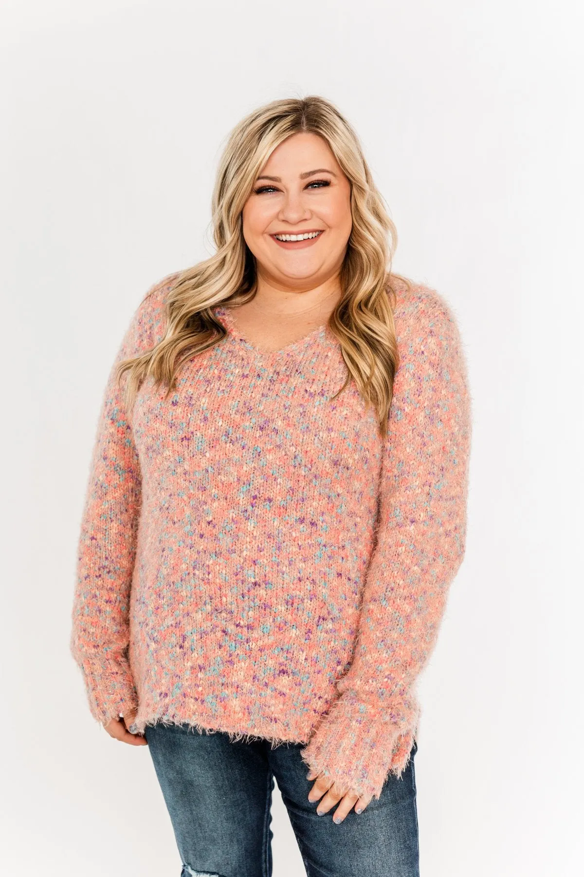 Somewhere With You Soft Knit Sweater- Multi-Colored