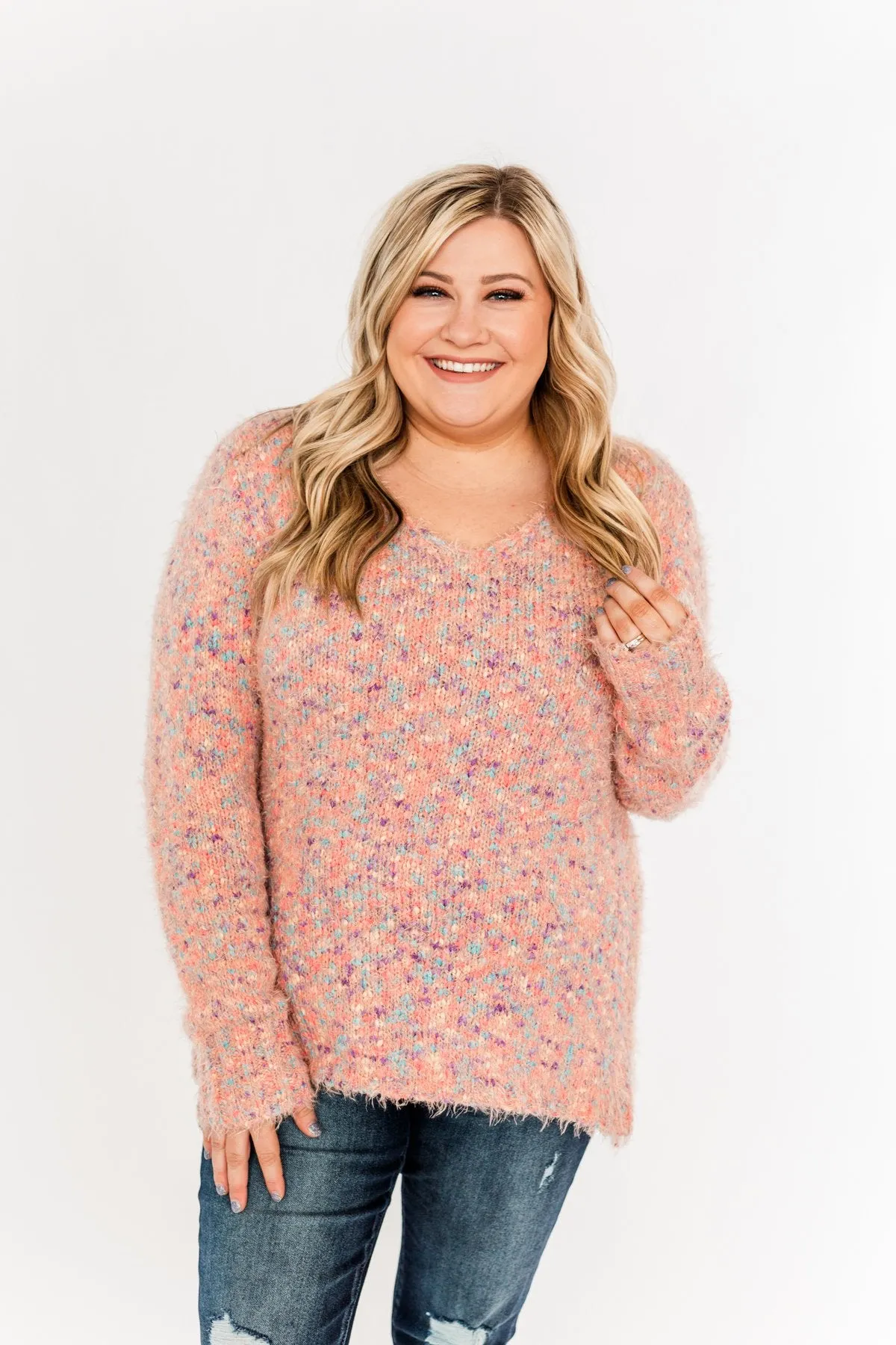 Somewhere With You Soft Knit Sweater- Multi-Colored