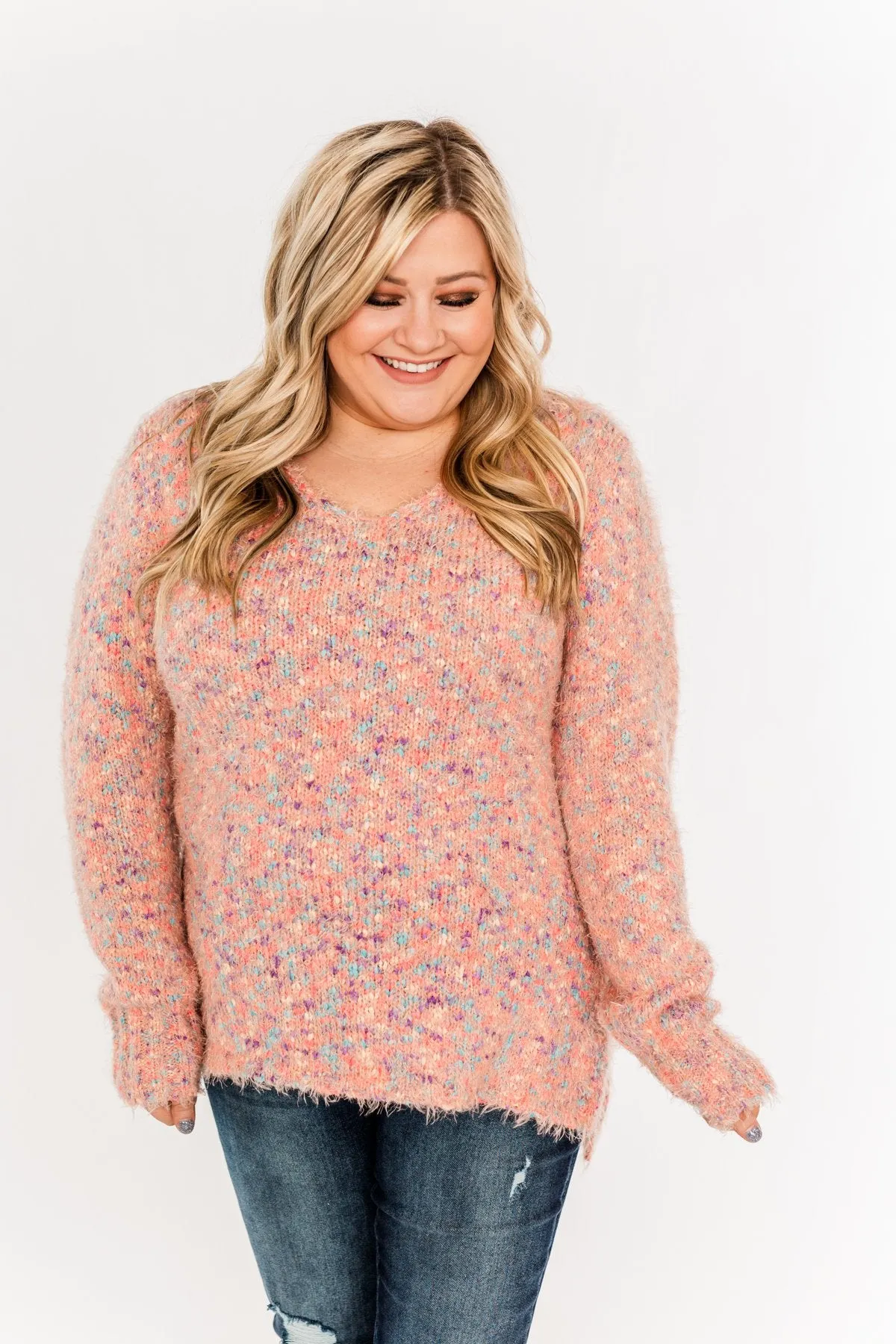 Somewhere With You Soft Knit Sweater- Multi-Colored