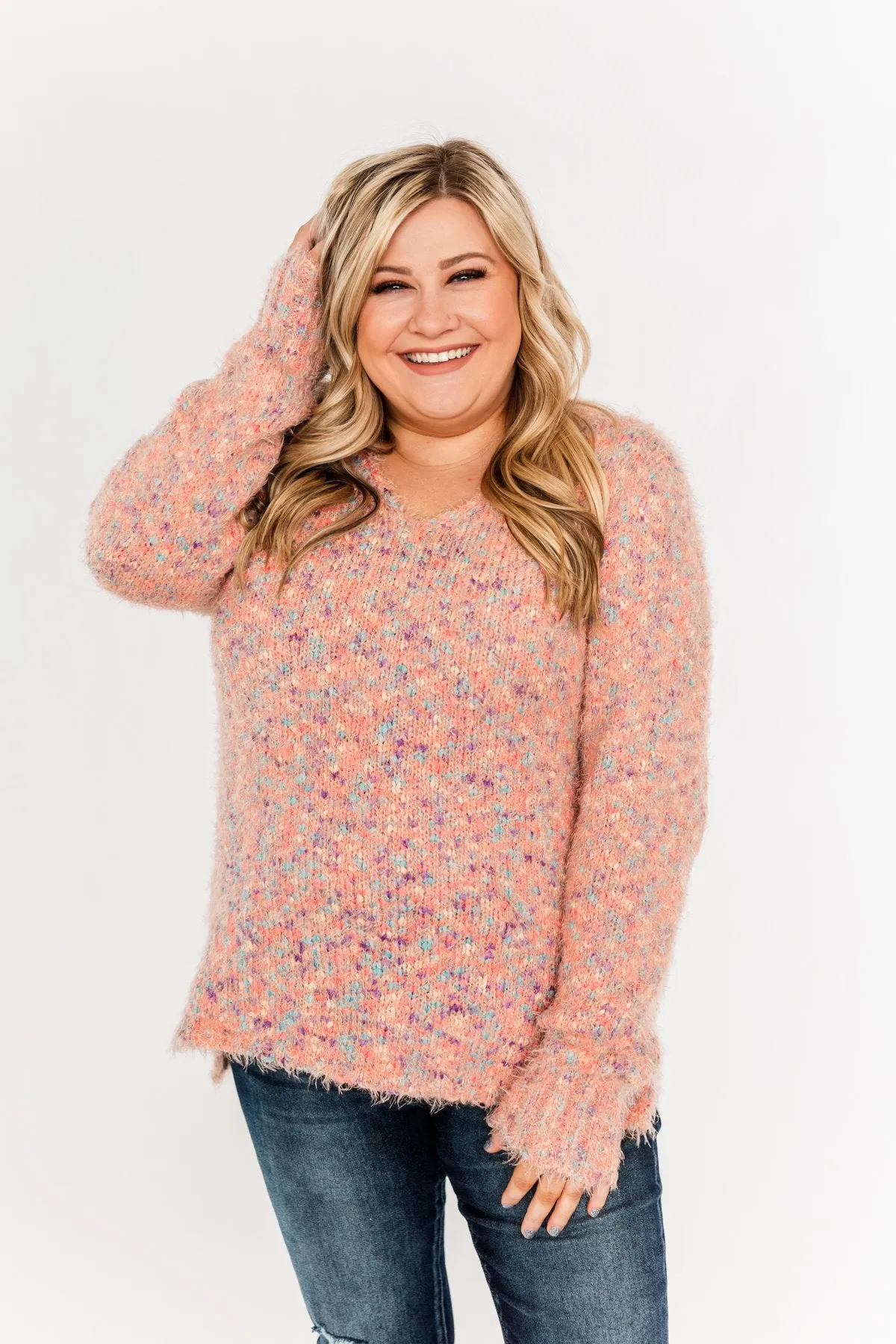 Somewhere With You Soft Knit Sweater- Multi-Colored