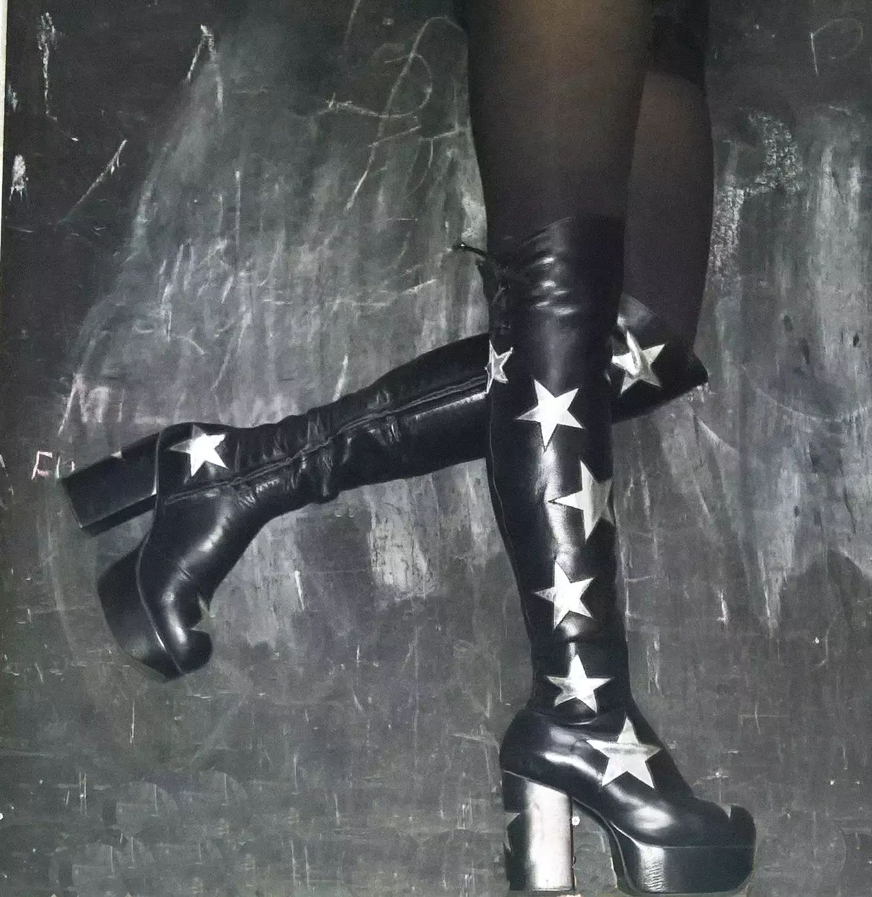 STARDUST Platform Overknee Boots