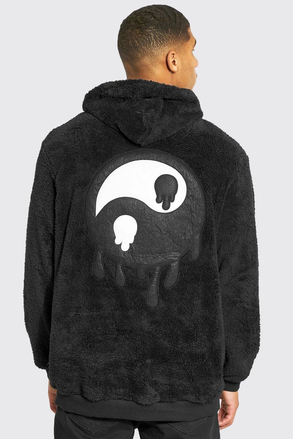 Tall Yin & Yang Borg Oversized Hoodie