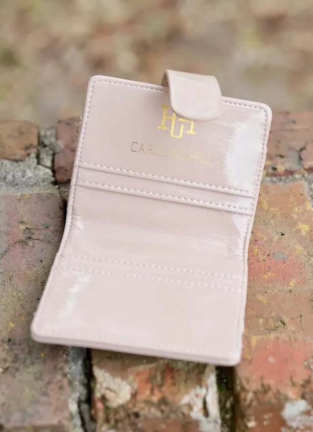 Tate Card Holder Wallet Nude Patent LQ