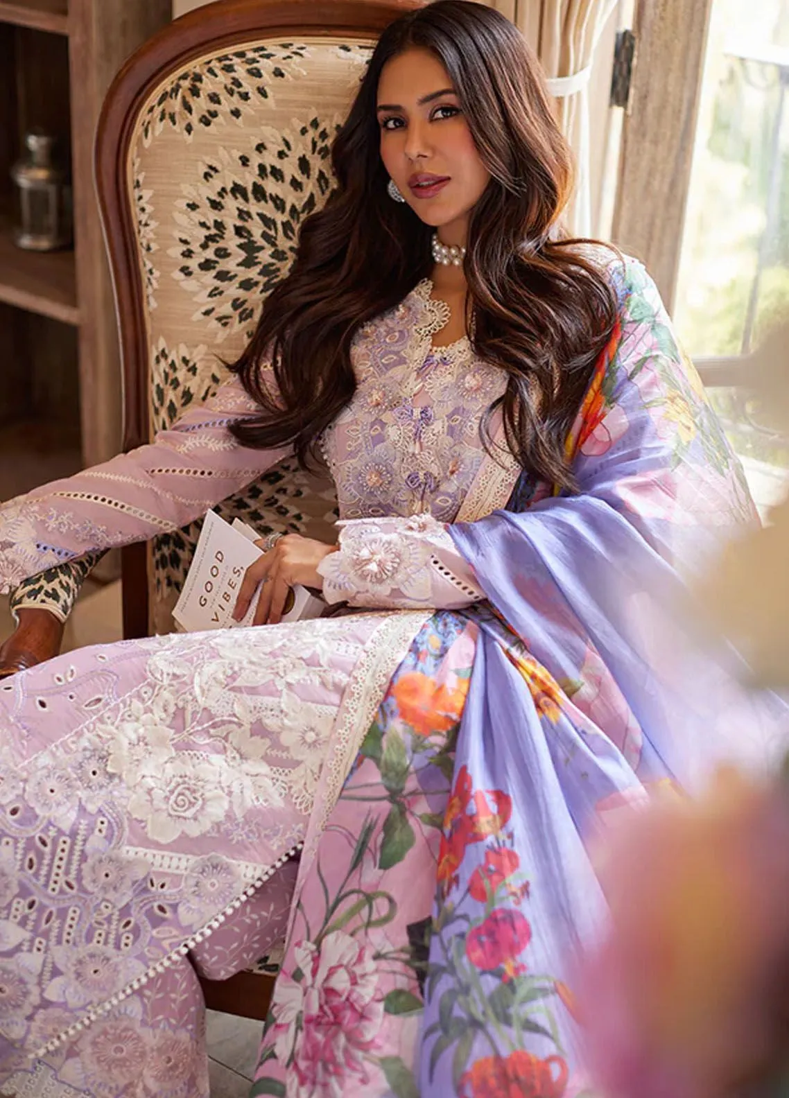 Te Amo By Mushq Embroidered Luxury Lawn 3 Piece Unstitched Suit MQ24TAL D-04 TUSCANY TEMPTATION