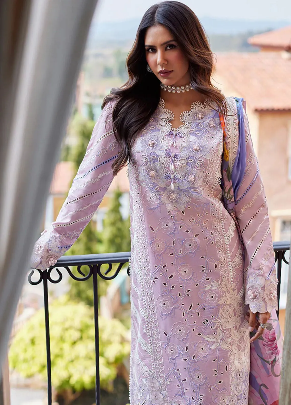 Te Amo By Mushq Embroidered Luxury Lawn 3 Piece Unstitched Suit MQ24TAL D-04 TUSCANY TEMPTATION