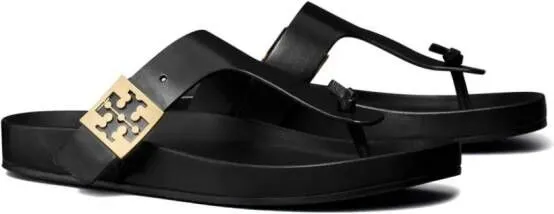 Tory Burch Mellow Thong leather sandals Black