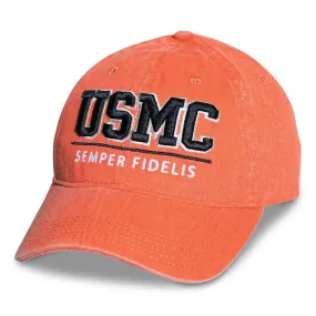 USMC Semper Fidelis Hat- Orange