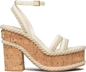 Valentino Garavani VLogo Summerblocks wedge sandals White