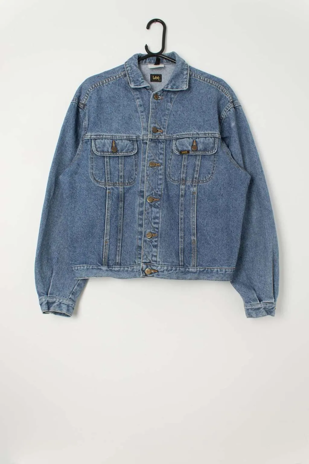 Vintage Lee stonewash blue denim jacket – Medium