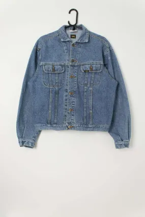 Vintage Lee stonewash blue denim jacket – Medium