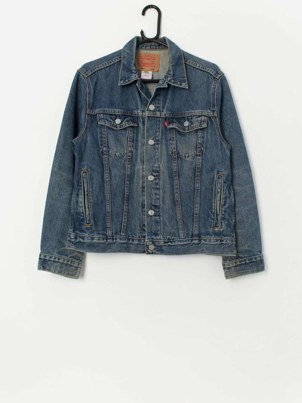 Vintage Levis denim trucker jacket in mid blue – Small / Medium