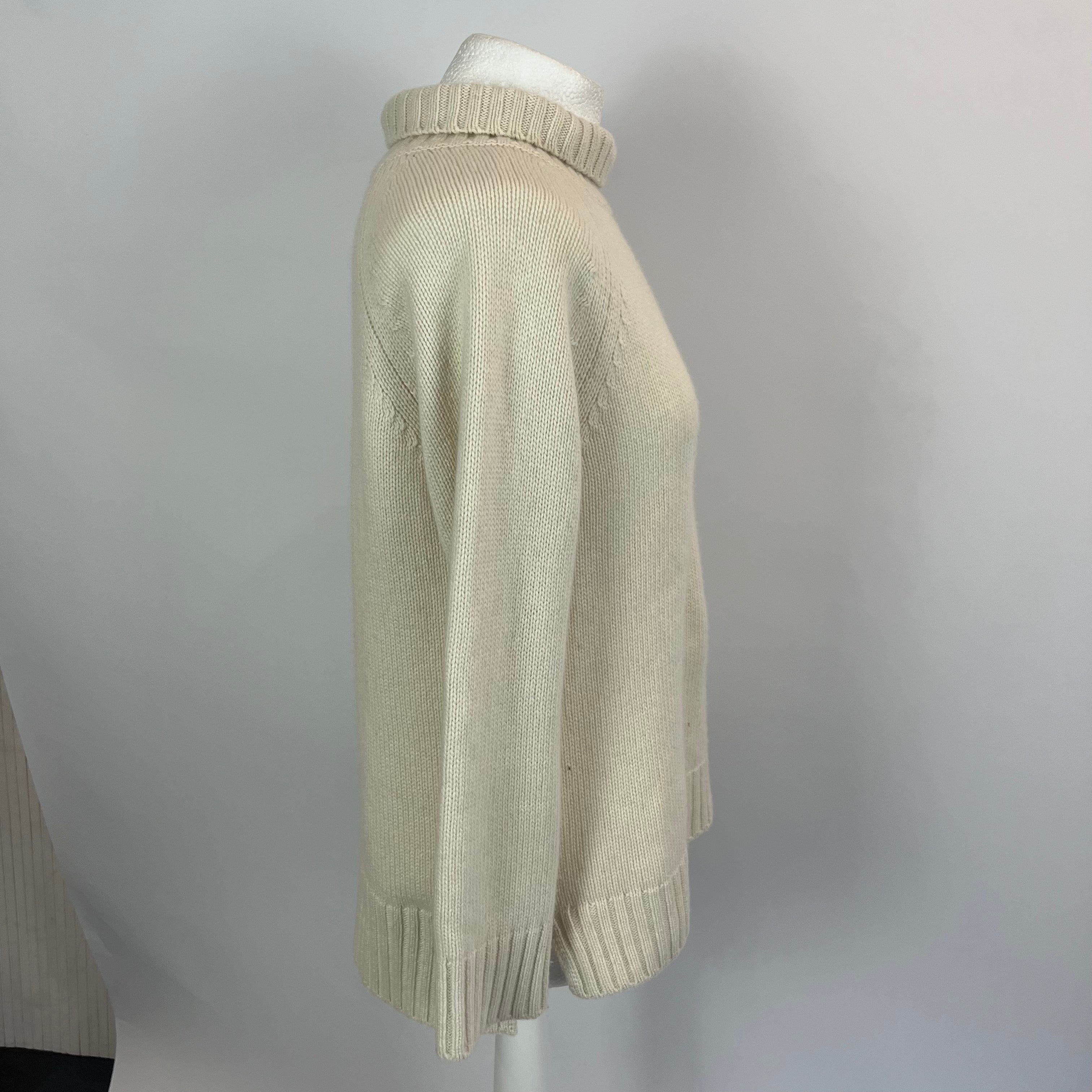 Weekend Max Mara Cream Thick Cashmere Sweater M