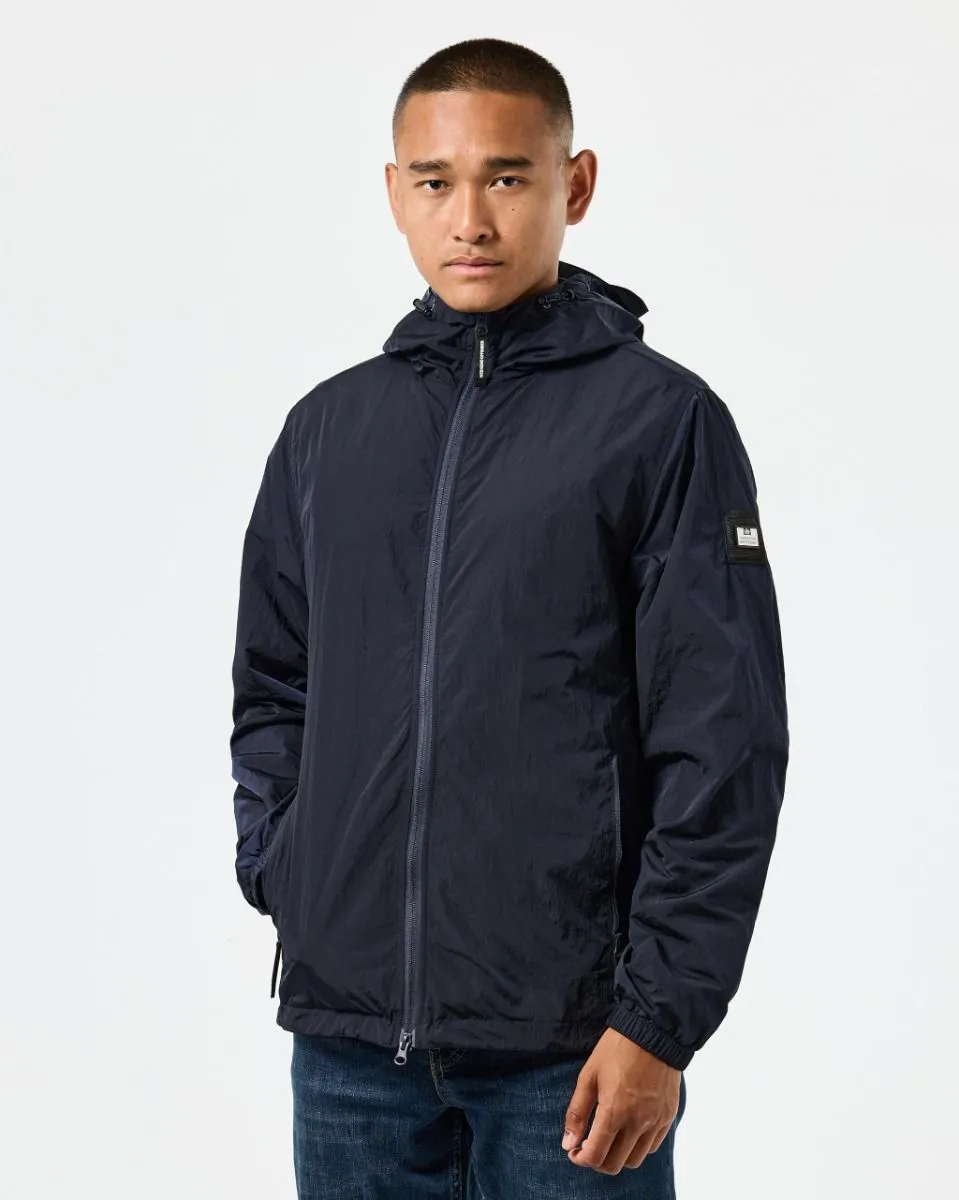 Weekend Offender Technician Facemask Fleece Lined Jacket Navy