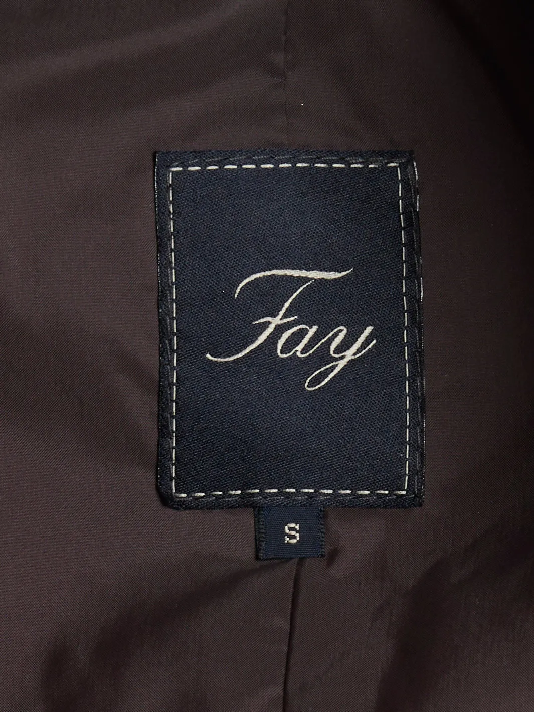 Y2K Fay sleeveless down jacket in dark brown