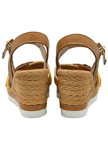 Yellow Bardolino Sandals by Lotus | Look Again