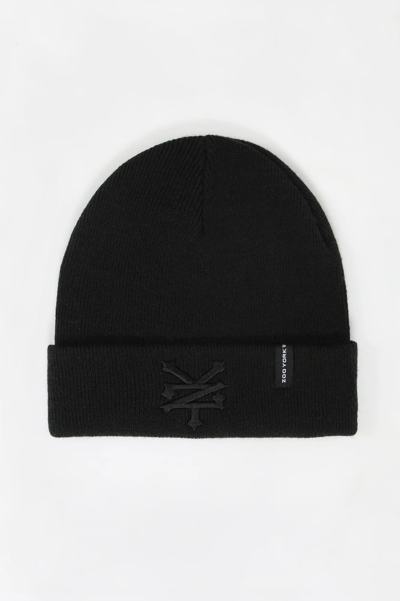 Zoo York Mens Tonal Logo Foldup Beanie